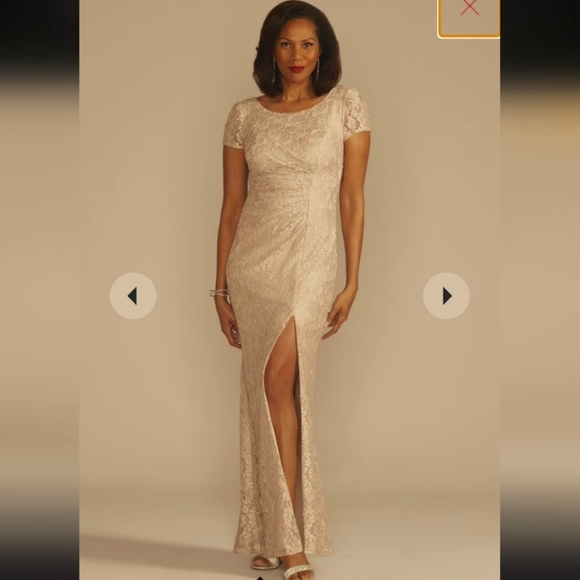 NWOT Lace Floral Gown - Picture 1 of 4